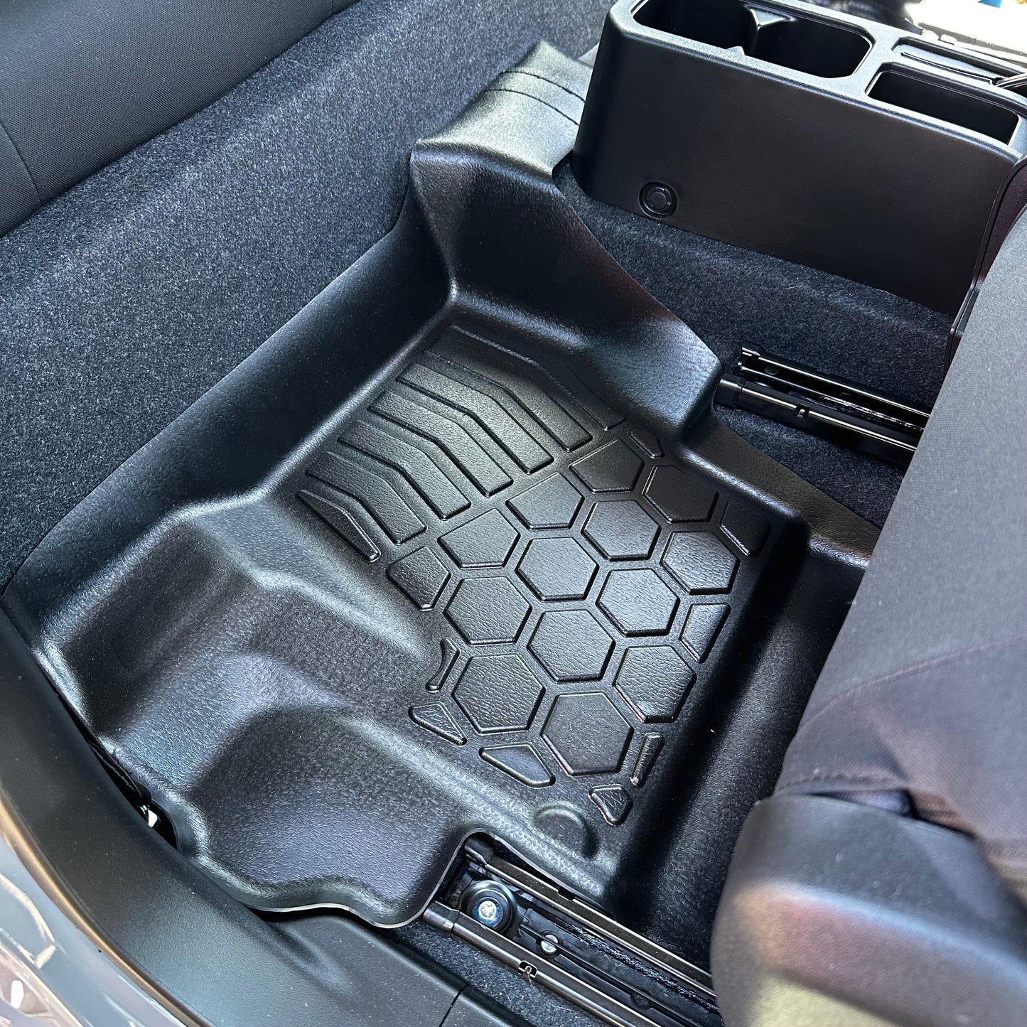 Rear MUDTAMER floor mat installed in a Suzuki Jimny